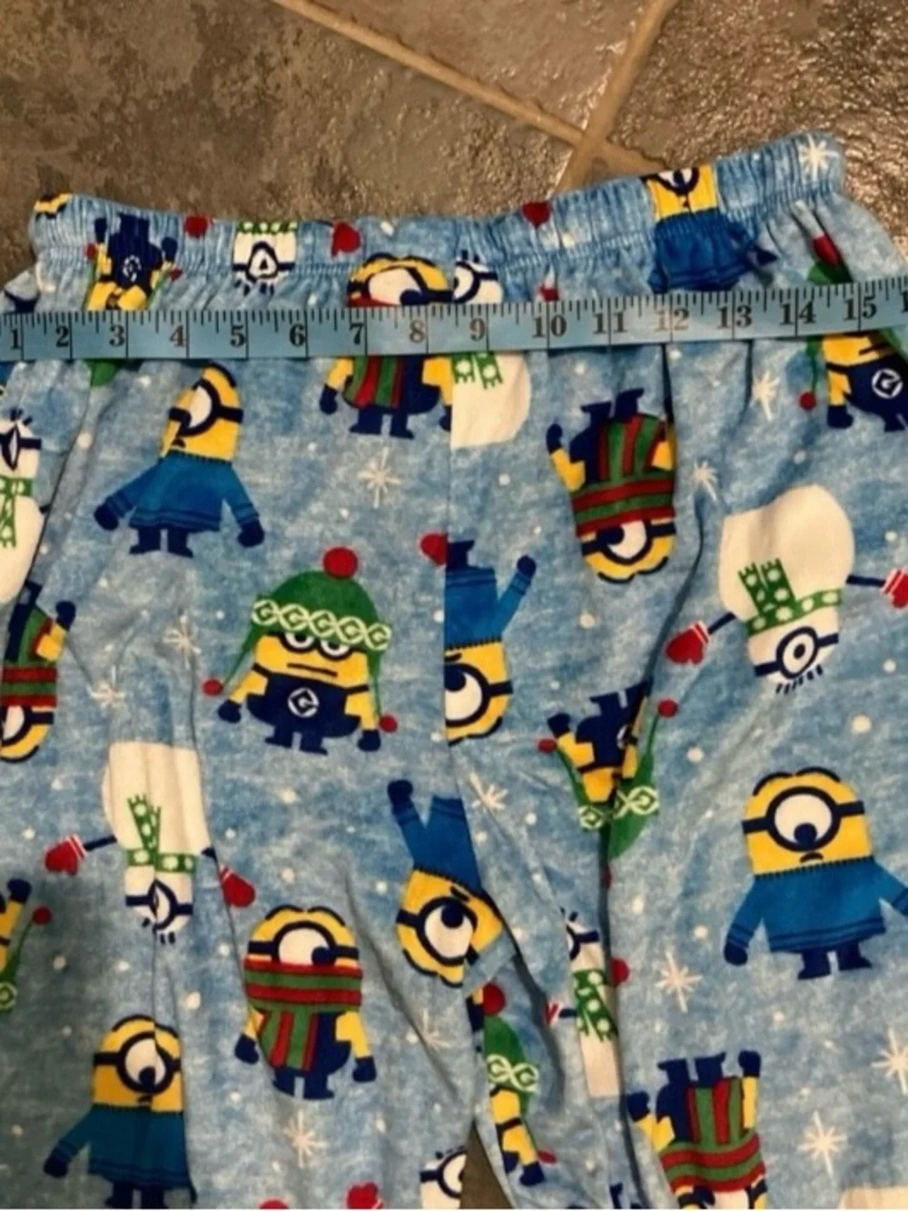 Minions Pajama Pants Blue Sleepwear Bottoms Women's Size L